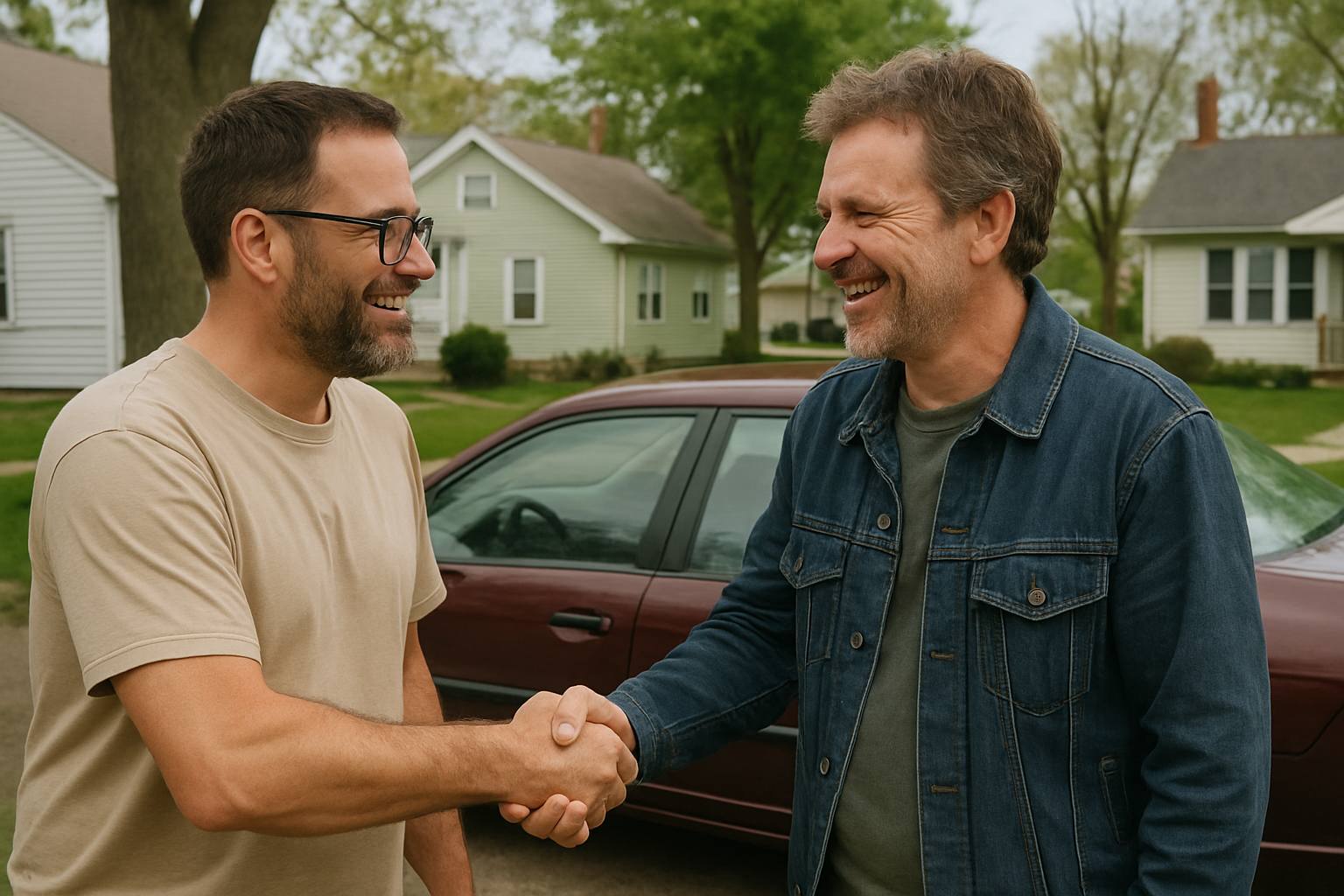 Vehicle donation moment in Elyria